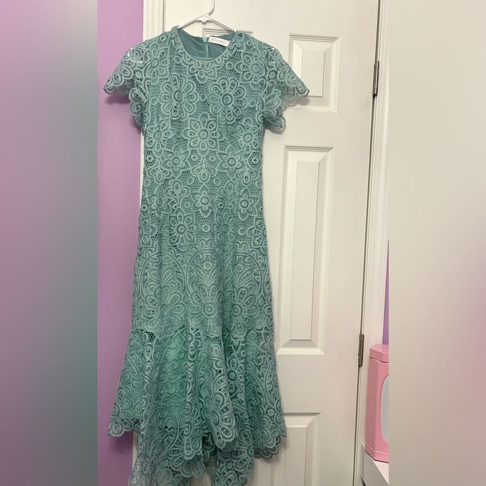 Jonathan simkhai Elegant Lace Floral dress - Green